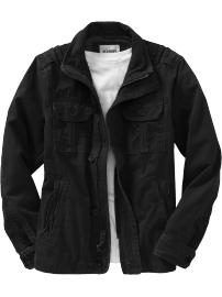 Men's Brushed Twill Military Jackets