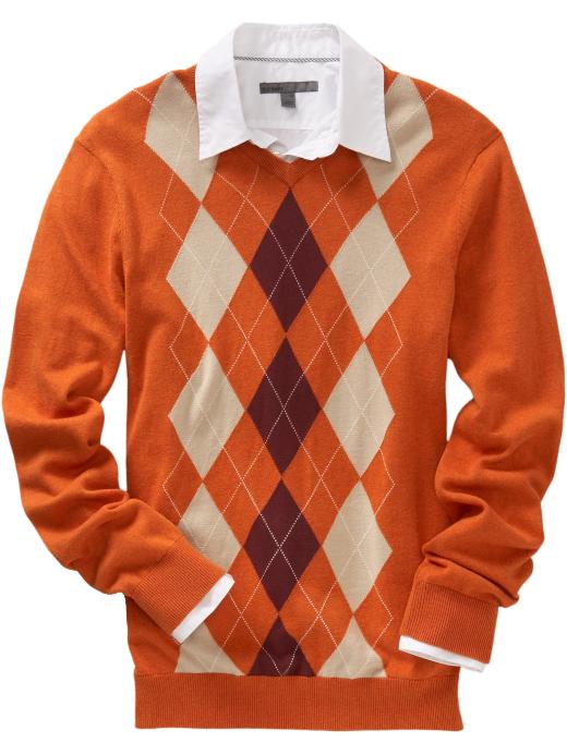 Click here for Old Navy Mens Argyle V-Neck Sweaters prices