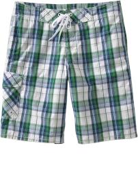 Men's Madras Board Shorts
