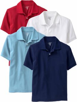Boys Pique Polo 4-Packs