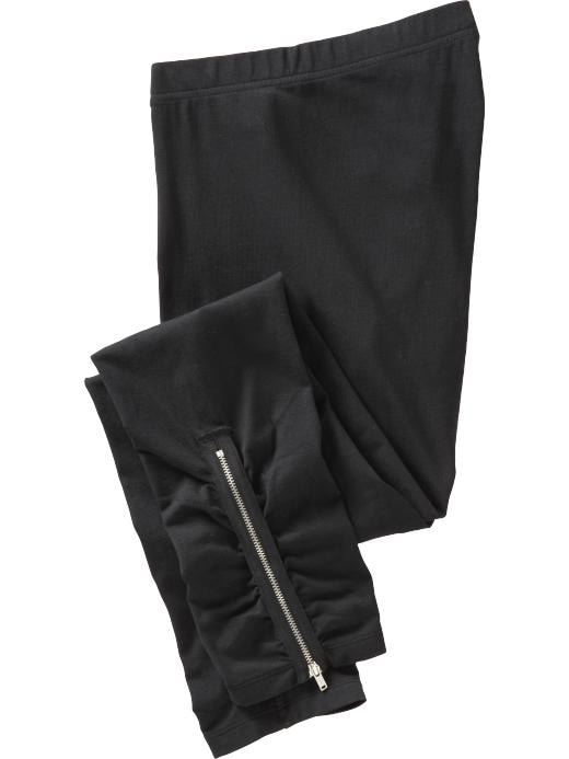 Old Navy Womens Plus Jersey Zippered Leggings