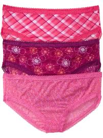 Women's Plus Mesh Hipster Underwear 3-Packs