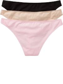 Women's Plus Thong Underwear 3-Packs