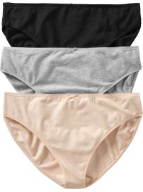 Women's Plus Bikini Underwear 3-Packs