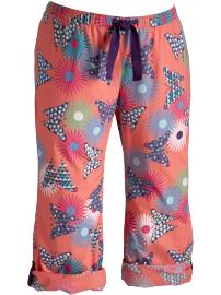 Women's Plus Printed Roll-Up Lounge Pants
