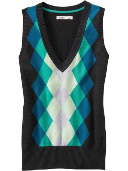 Women's Argyle Sweater Vests