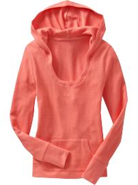 Women's Waffle-Knit Lounge Hoodies