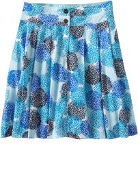Women's Pleated Floral-Print Skirts