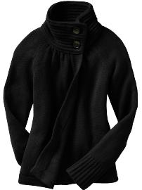 Women's Buttoned-Collar Sweater Coats