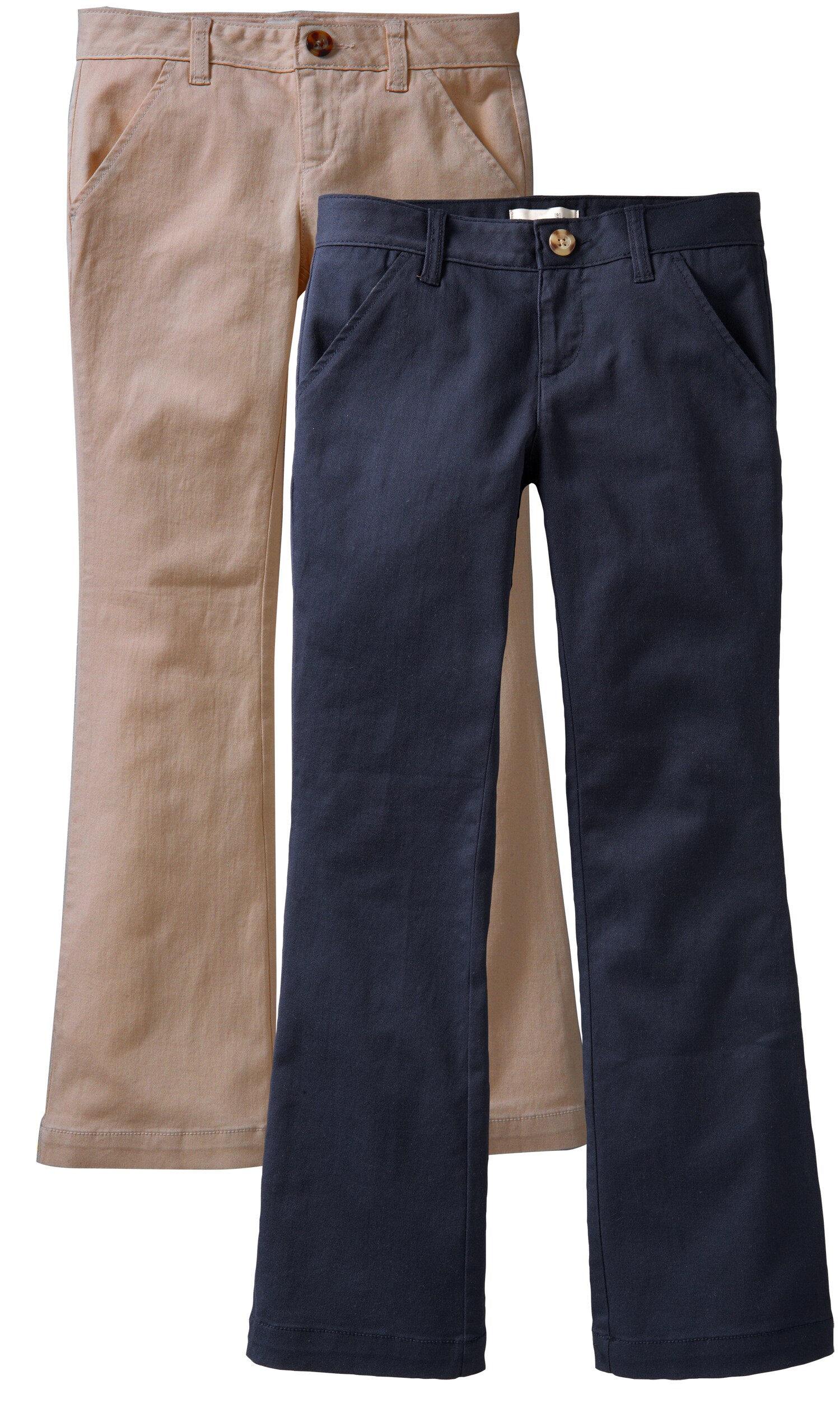 Old Navy Girls Stretch-Twill Uniform Pant 2-Packs