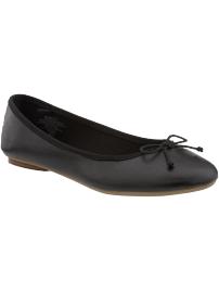 Women's Ribbon-Trim Ballet Flats