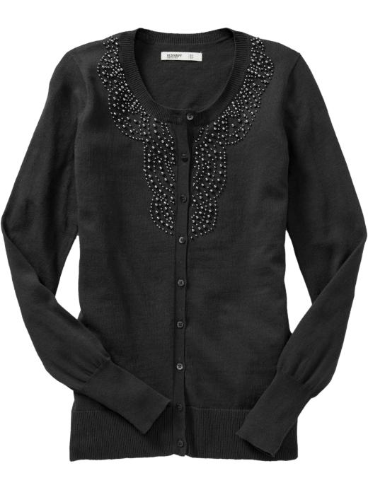 Old Navy Womens Beaded Button-Front Cardigans
