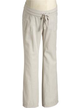 Old Navy Maternity Linen-Blend Drawstring Pants