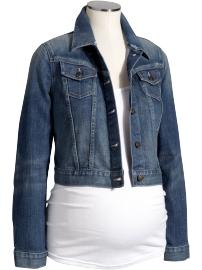Maternity Cropped Denim Jackets