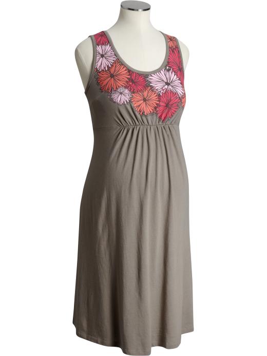 Old Navy Maternity Flower-Graphic Tank Dresses