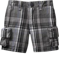 Plaid Cargo Shorts for Baby
