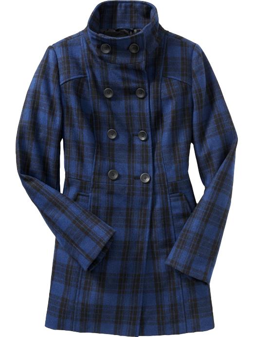 Plus Size Clothing,  Plus Size Womens Clothing Old Navy Women's Woolblend Doublebreasted Coats plus size coats,  plus size coat,  plus size jackets,  