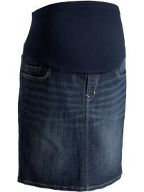Maternity Full-Panel Denim Skirts