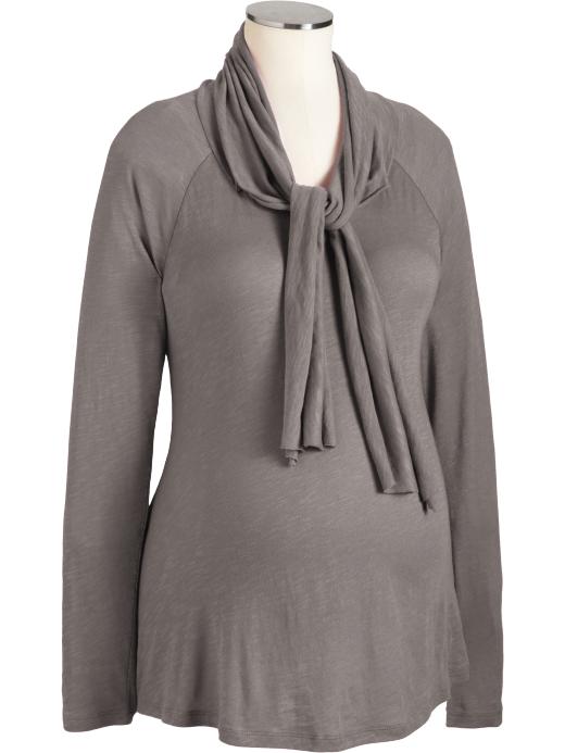 Tie-Neck Jersey Tops