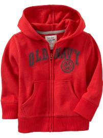 Logo Jersey-Fleece Hoodies for Baby