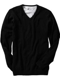 Men's Solid V-Neck Sweaters