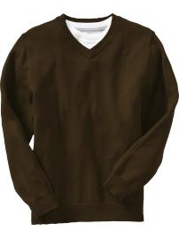 Boys V-Neck Uniform Sweaters