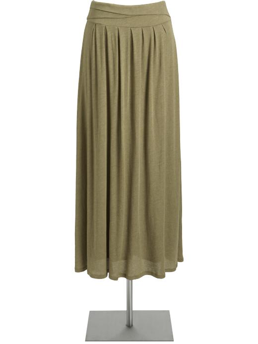 Old Navy Women's Pleated Maxi Skirts, Olive heather Old Navy Women's Pleated Maxi Skirts, Olive heather