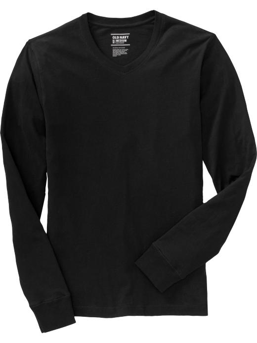 Old Navy Mens Long Sleeve V Neck Tee Shirt