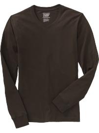 Men's Long-Sleeve V-Neck Tees