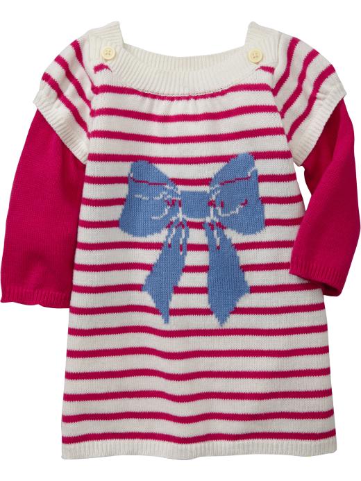 Old Navy 2In1 Striped Sweater Dresses For Baby