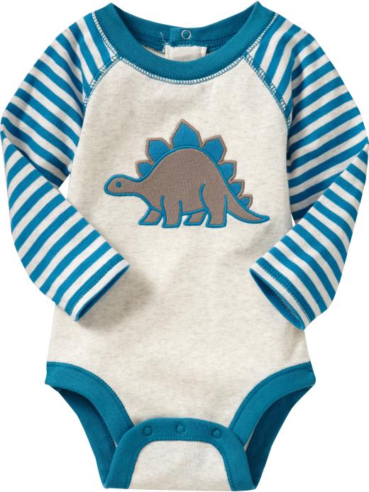 Old Navy Graphic Raglan Bodysuits For Baby