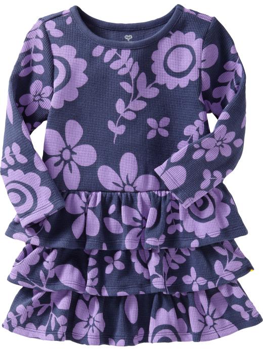 Old Navy Waffleknit Ruffle Dresses For Baby