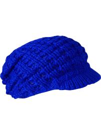 Women's Brimmed Popcorn-Knit Hats