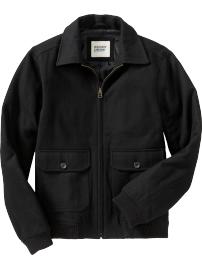Men's Wool-Blend Bomber Jackets