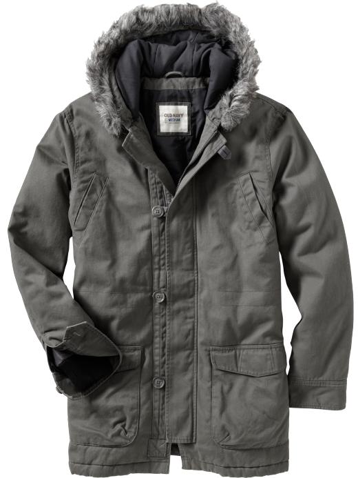 Old Navy Men s Fauxfur Trim Cargo Jackets