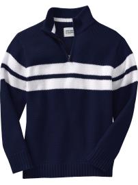 Boys Mock-Neck Sweaters