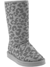 Girls Faux-Suede Light-Up Boots