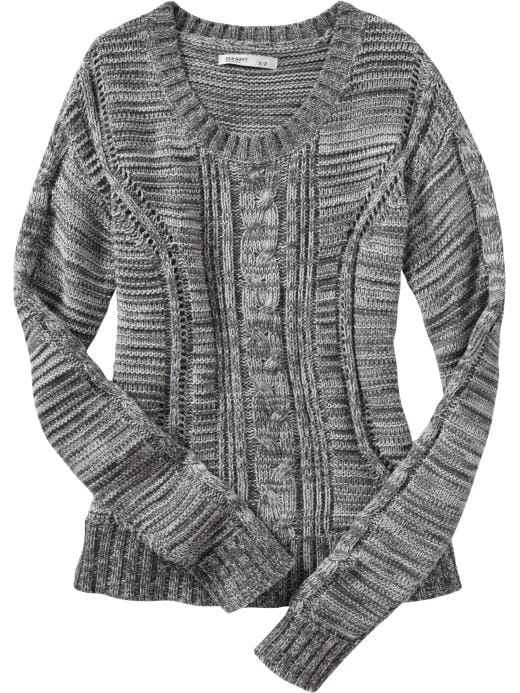 Old Navy Womens Cable Knit Sweater