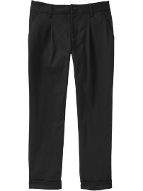 Women's Pleated Cropped Trousers