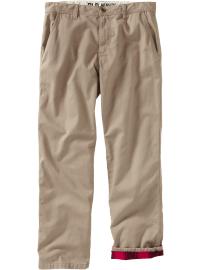Men's Flannel-Lined Khakis