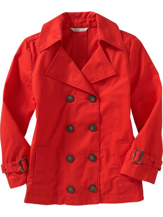 Old Navy Women's Cropped Buttonfront Trench Coats