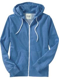 Men's Jersey-Fleece Zip Hoodies