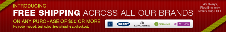 Free shipping for orders over $50