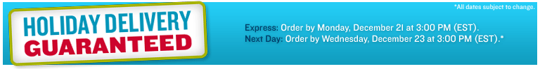 Holiday Delivery Guaranteed