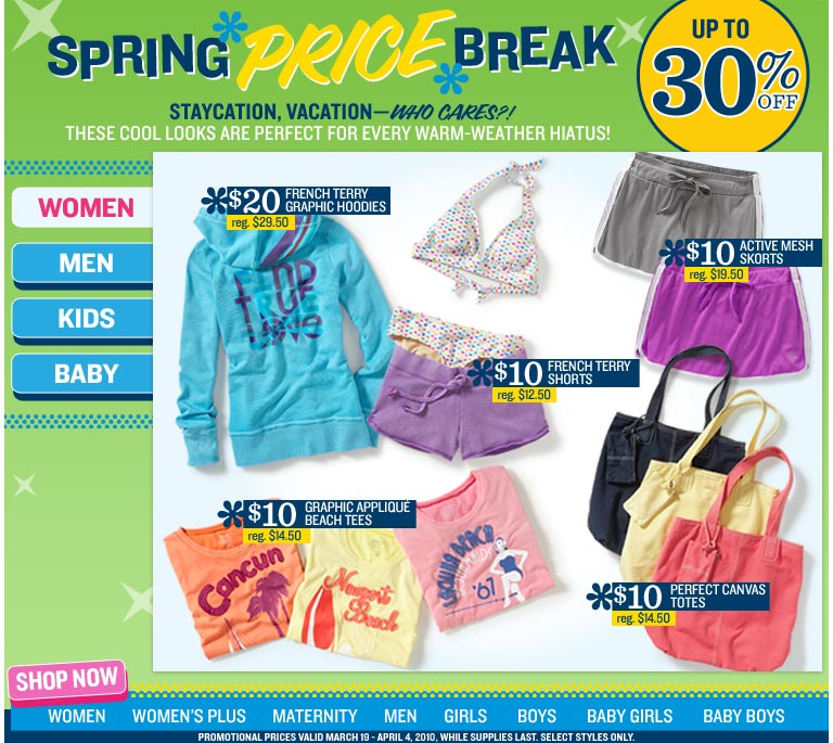 Spring Price Break - Up to 30% Off