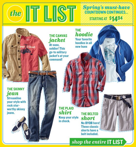 Old Navy: 25% off Sitewide: Men