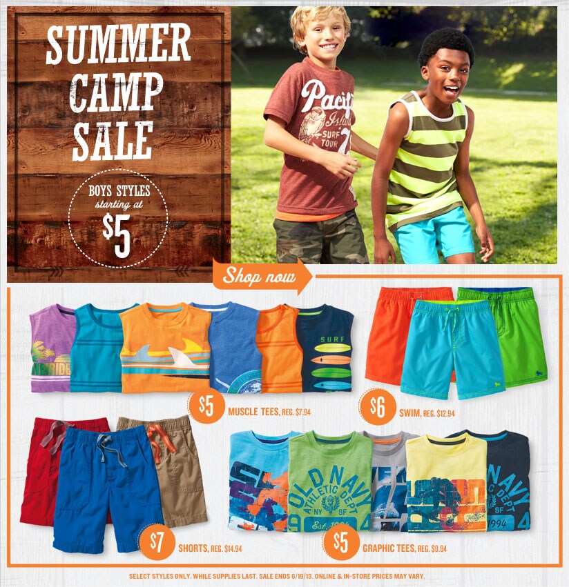 Summer Camp Sale