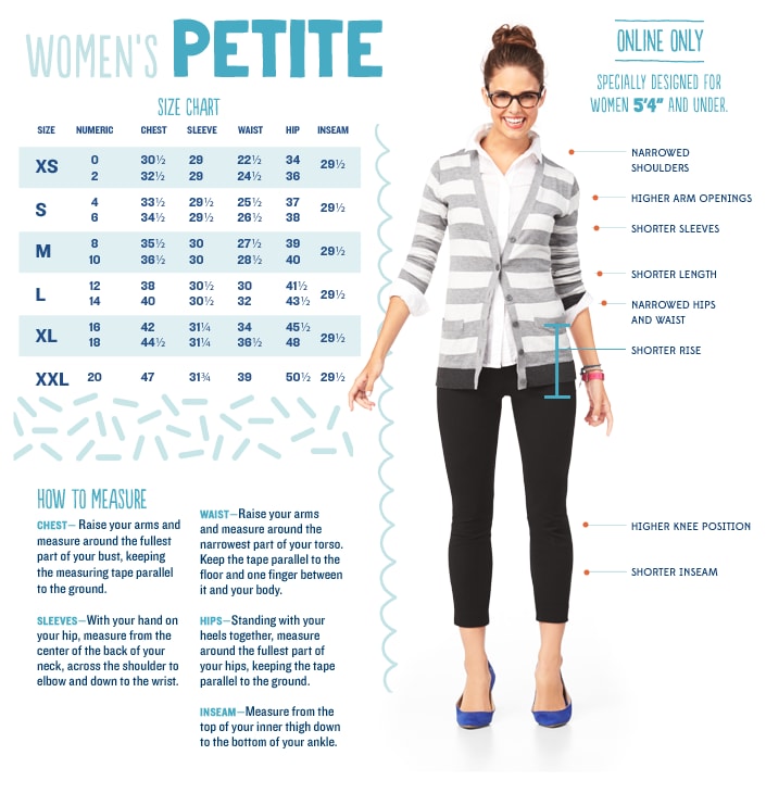 What Does Size 8 Petite Mean