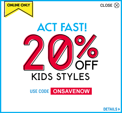20% Off Old Navy Kids - Use code ONSAVENOW