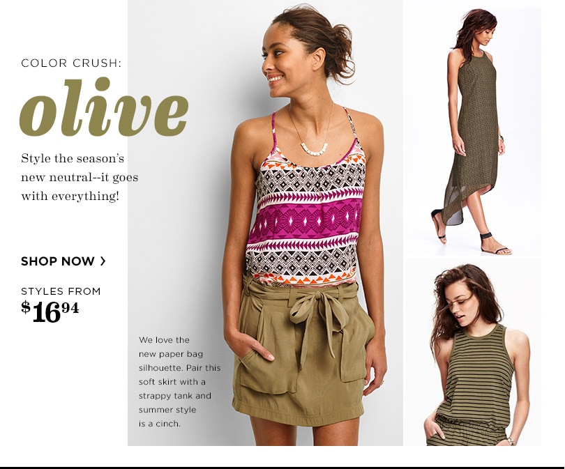 Color Crush: Olive. Shop new styles now